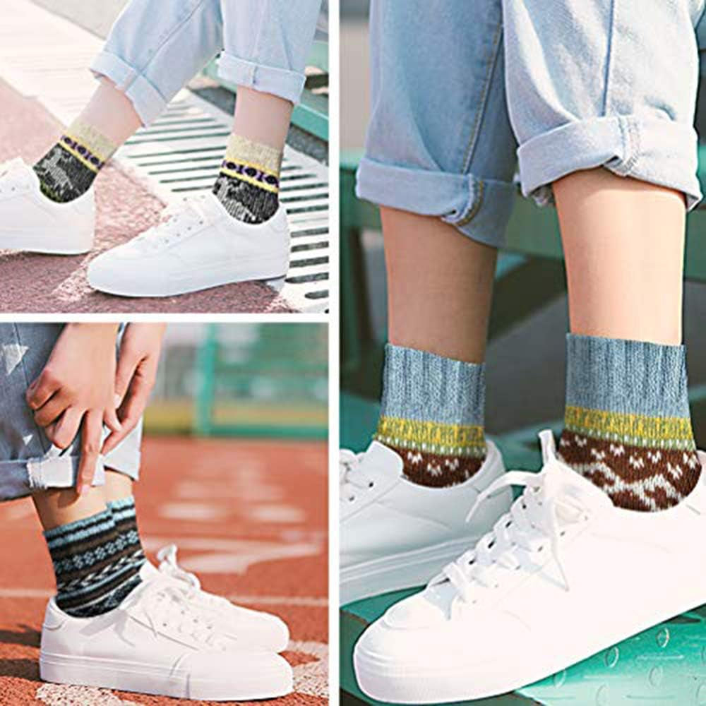 Socks for Women - Christmas Gifts for Women - Stocking Stuffers - Thick Wool Soft Warm Cozy Crew Womens Socks