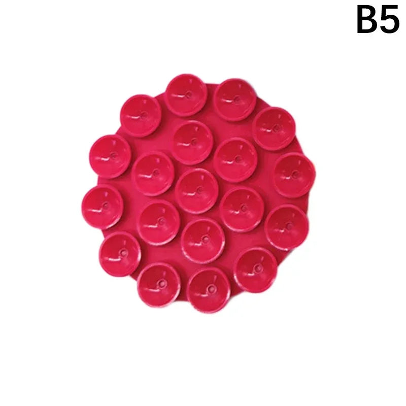 Portable Silicone Suction Cup Back Adhesive Wireless Power Bank Car Anti Slip Universal Mobile Phone Double-sided Holder