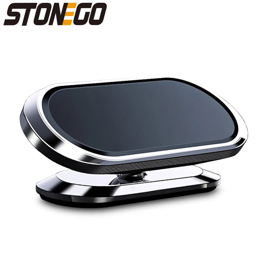 STONEGO Metal Magnetic Phone Holder 360 rotating Car Phone Holder Stand Zinc Alloy Magnet Car Support Mount cellphone holder