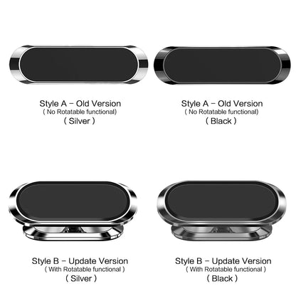 STONEGO Metal Magnetic Phone Holder 360 rotating Car Phone Holder Stand Zinc Alloy Magnet Car Support Mount cellphone holder