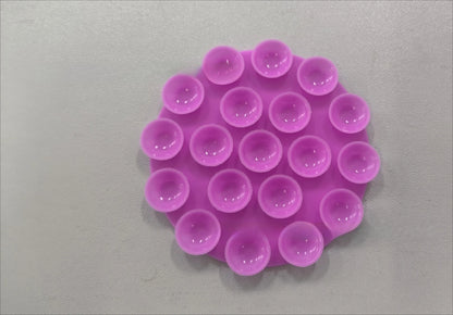 Portable Silicone Suction Cup Back Adhesive Wireless Power Bank Car Anti Slip Universal Mobile Phone Double-sided Holder