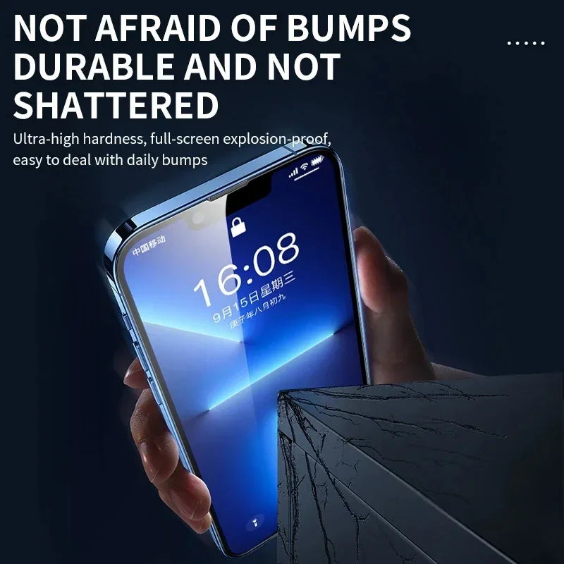 3Pcs Tempered Glass for iPhone 14 13 12 11 15 Pro Max Mini Screen Protector for iPhone 17 XR XS MAX 7 8 Plus 16 Protective Glass